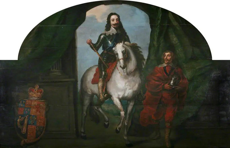 Kong Charles I (1600-1649) og hans rytter M. de St Antoine, ridder af Epergnon - Antoine van Dyck
