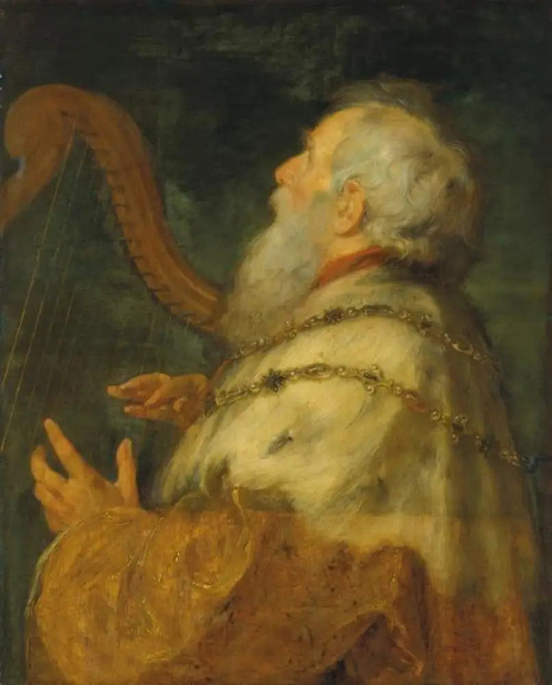 Kong David spiller harpe - Peter Paul Rubens