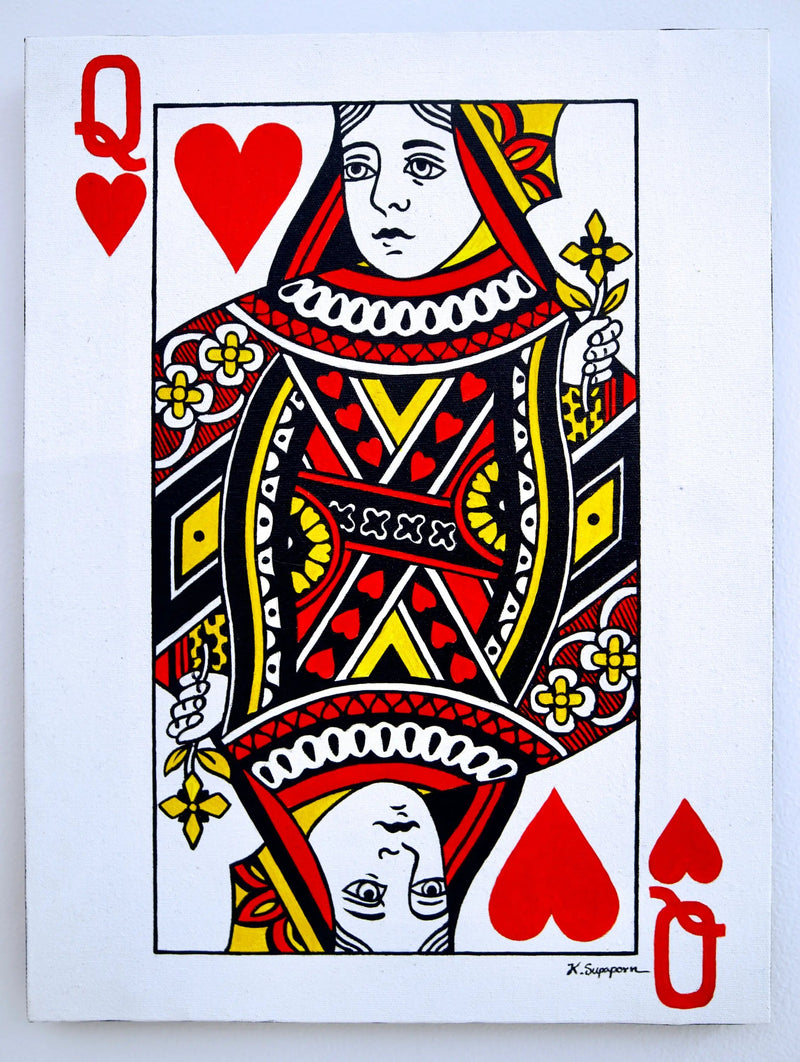 Kongen og Dronningen af Hjerter | 30 x 40 cm (x2)