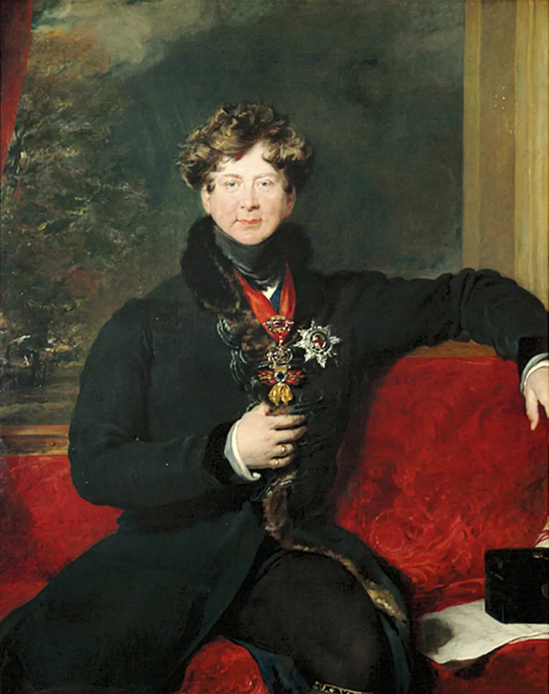 Kong George IV siddende, i morgenkostume - Thomas Lawrence