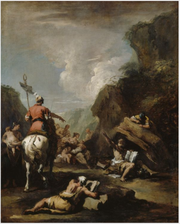 Le roi Hiéron II de Syracuse demande à Archimède de fortifier la ville - Sebastiano Ricci - Alpha Reproduction