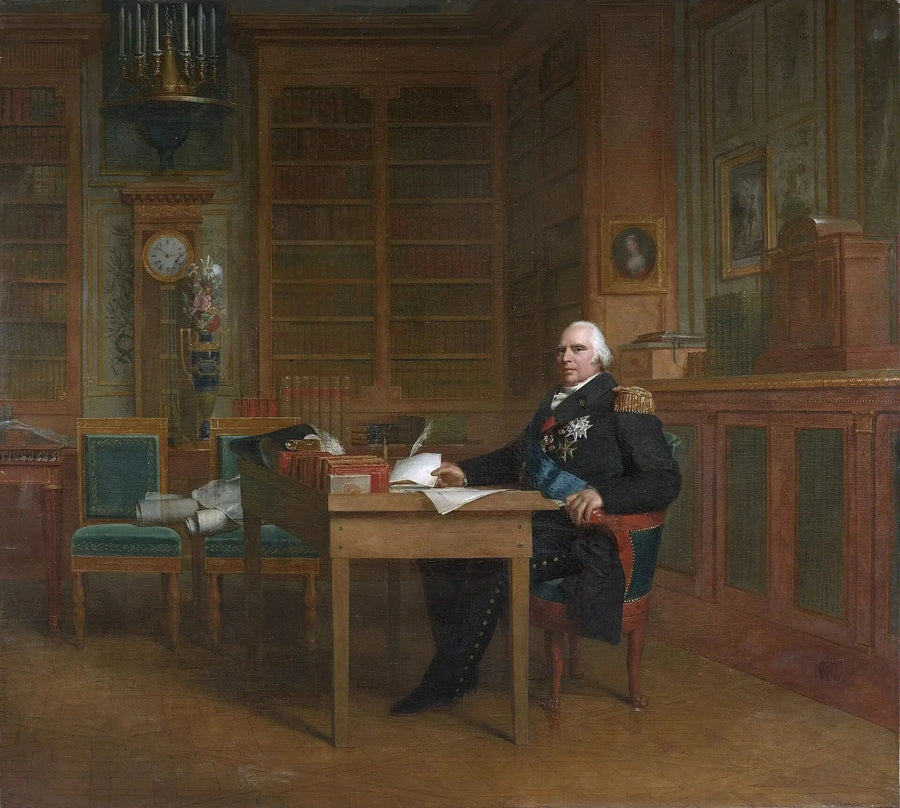 Kong Louis XVIII i sit arbejdsrum i Tuileries - François Gérard