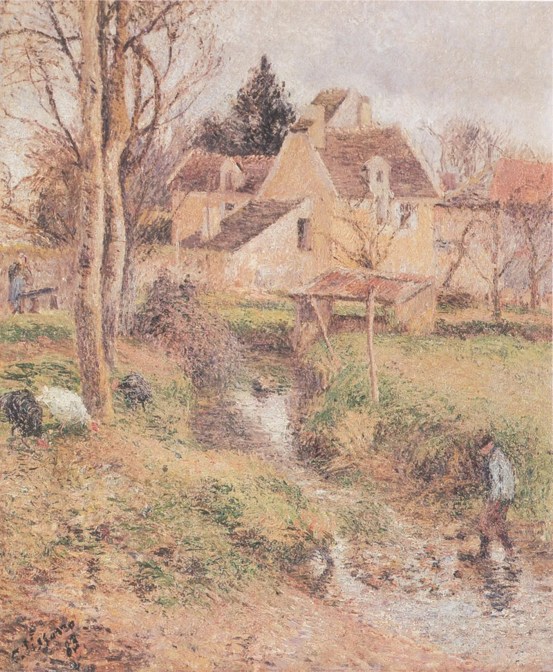 Bækken i Osny - Camille Pissarro