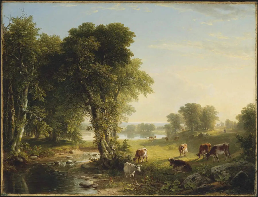 Den brusende bæk - Asher Brown Durand