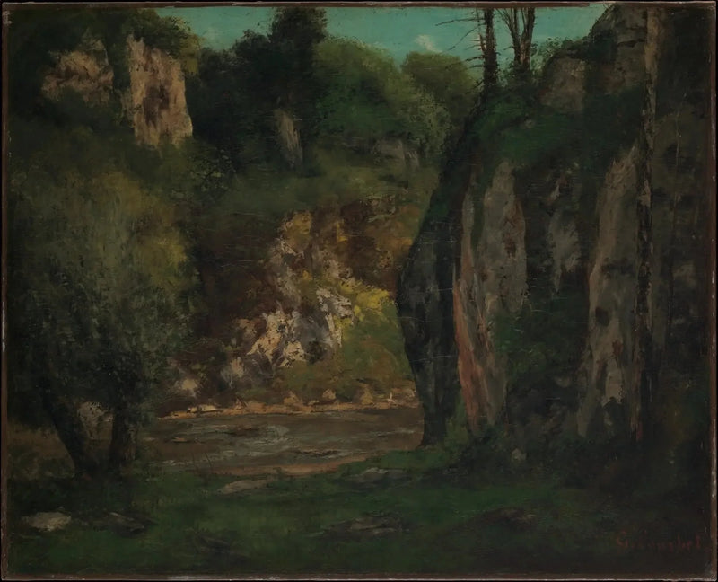 Den skjulte bæk - Gustave Courbet