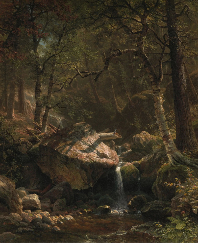 Bjergbæk - Albert Bierstadt
