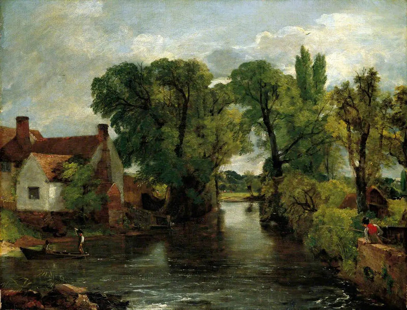 Bækken ved møllen, Willy Lott-huset - John Constable