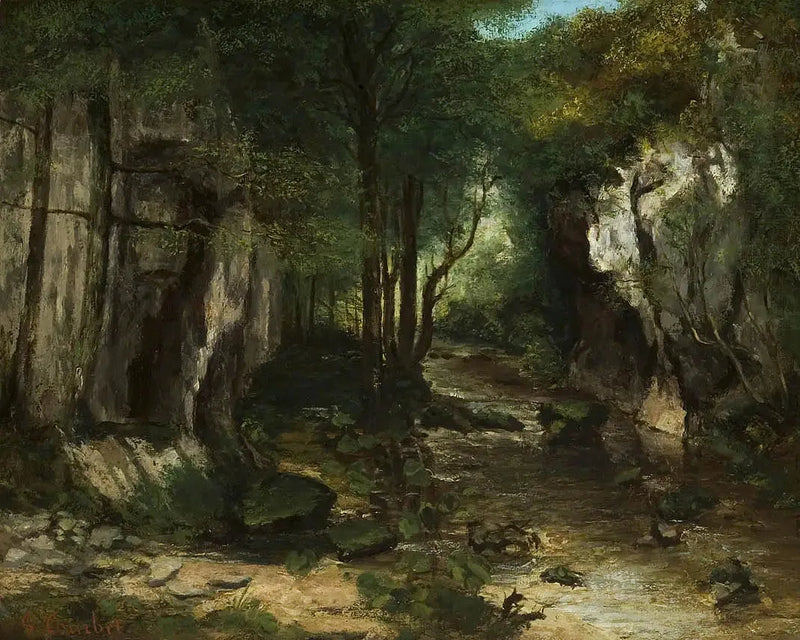 Puits noir-bækken - Gustave Courbet