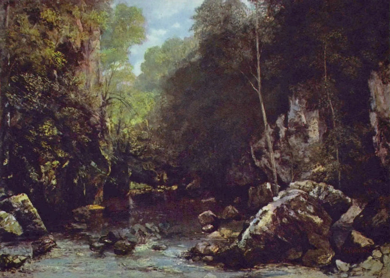 Den sorte bæk - Gustave Courbet