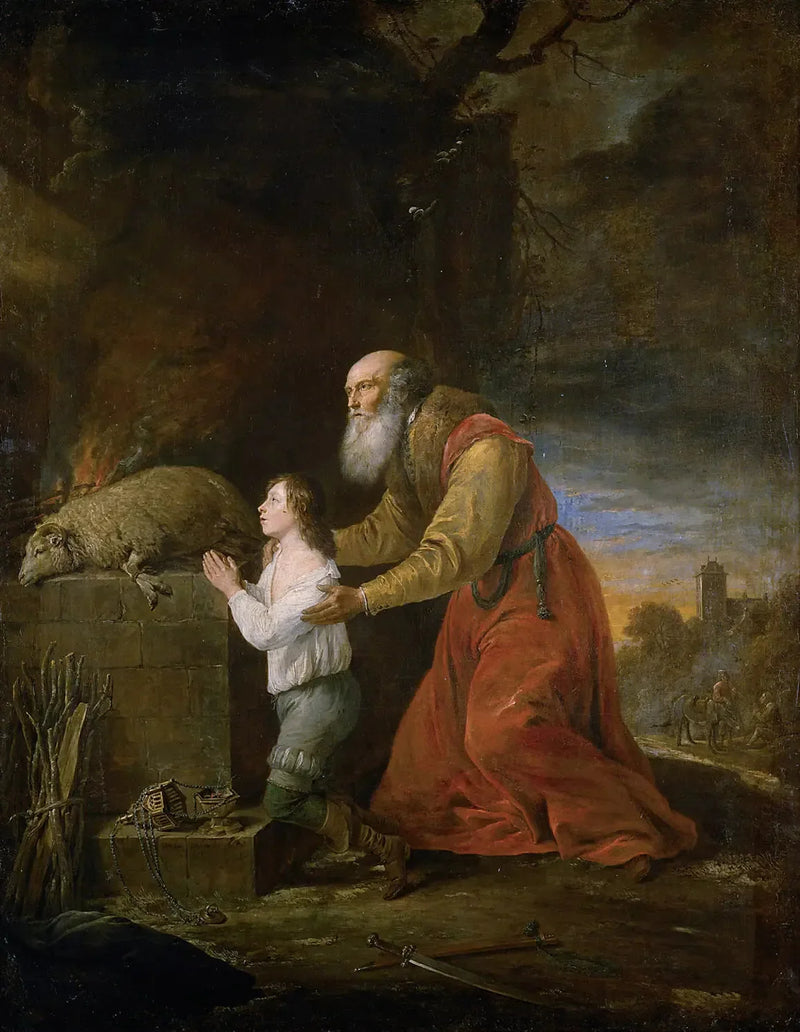 Abraham's ofoffer - David Teniers den Yngre