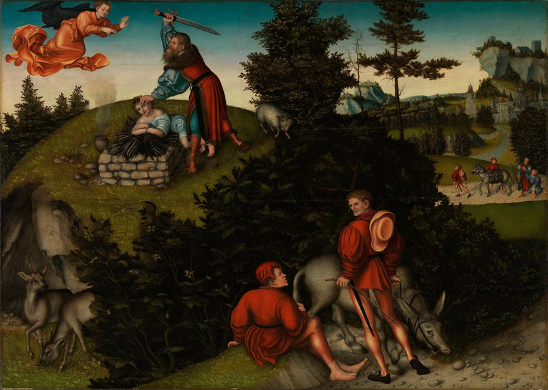 Abraham ofoffer - Lucas Cranach den Ældre