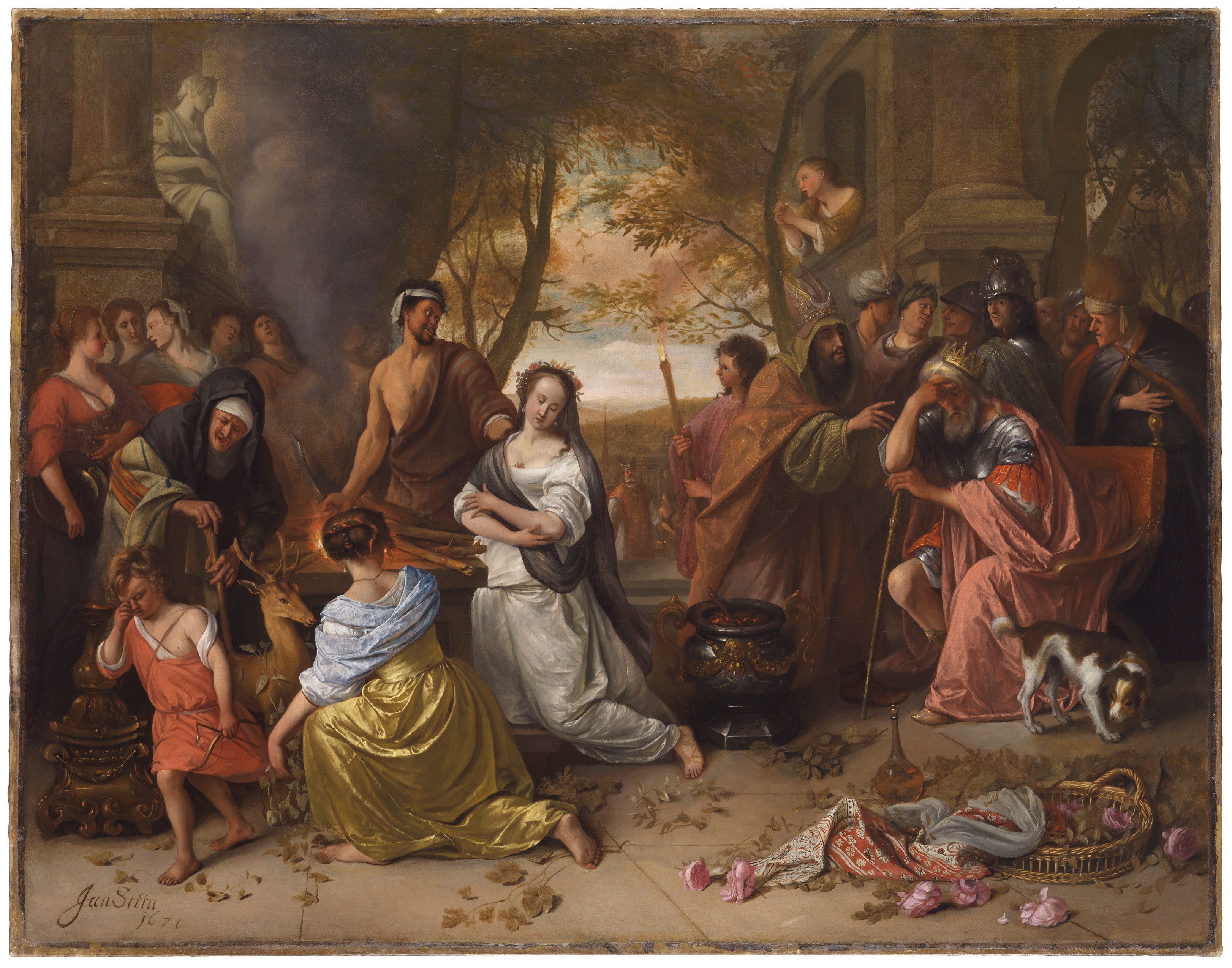 Le Sacrifice d'Iphigénie - Jan Steen image 1 reproduction réalisée par Alpha Reproduction