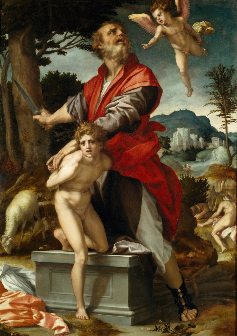 Isaks ofre - Andrea del Sarto