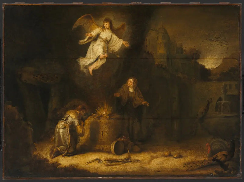 Manoahs ofre - Rembrandt