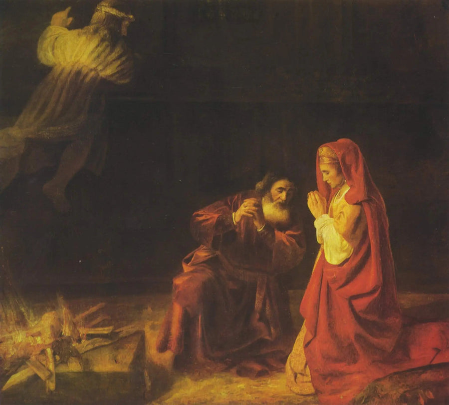 Manoahs ofre - Rembrandt