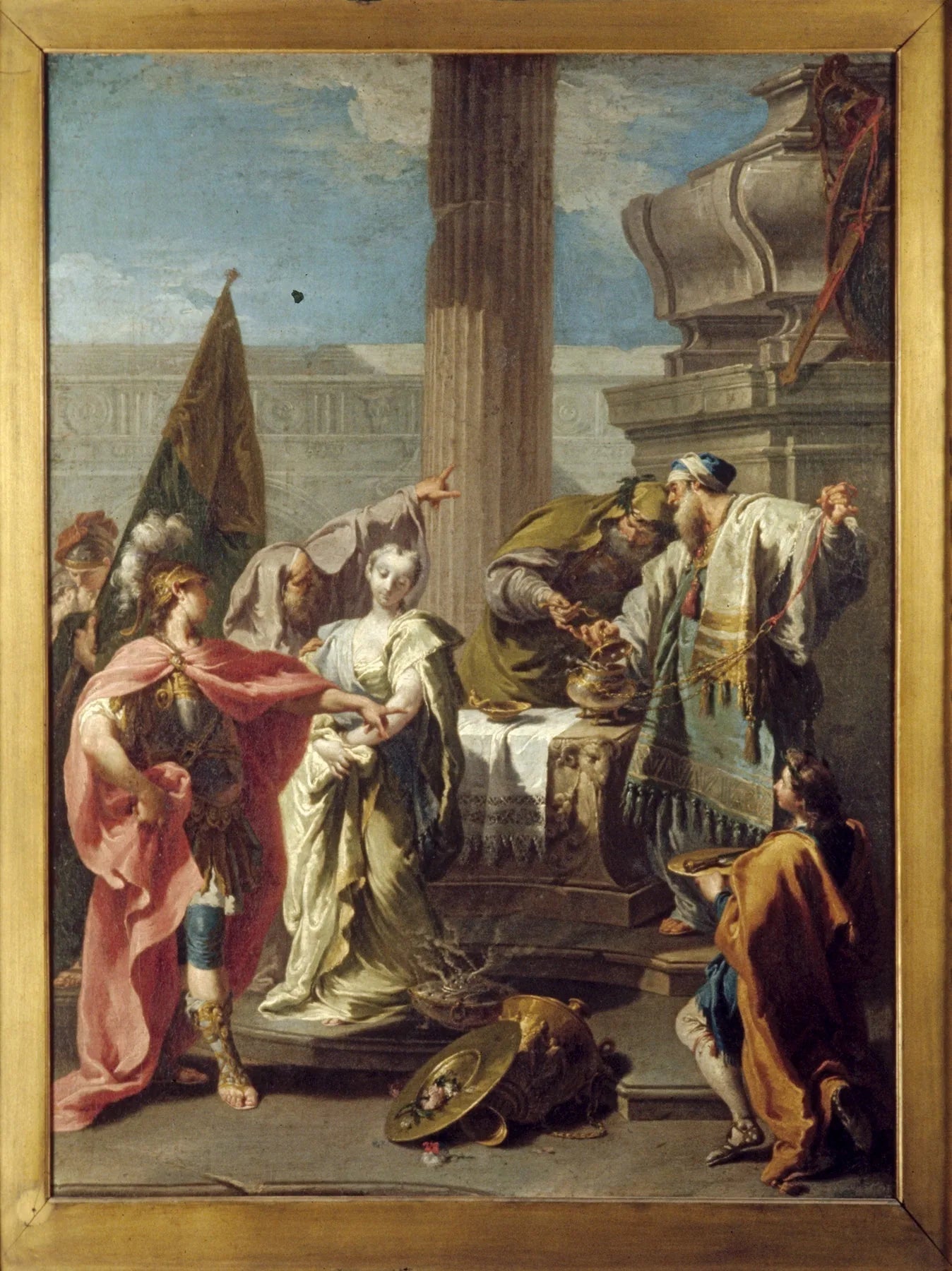 Le sacrifice de Polyxène au tombeau d'Achille - Giovanni Battista Pittoni image 1 reproduction d’œuvre d’art à l’huile