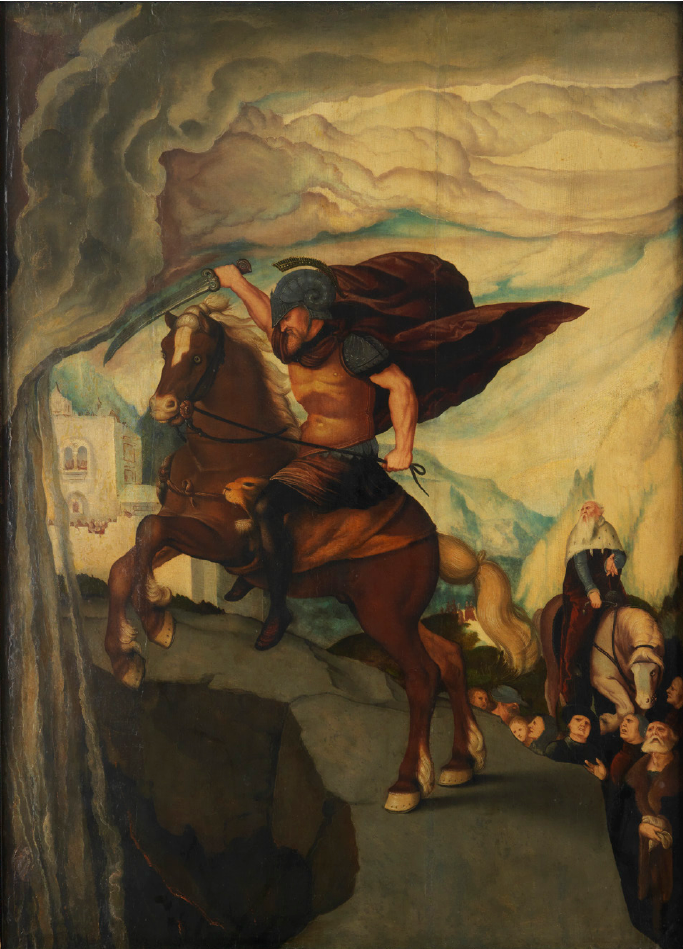 Ofresøvelse af Marcus Curtius - Hans Baldung Grien