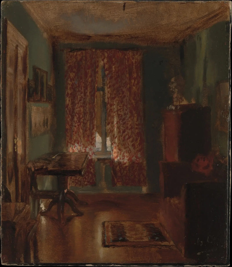 Kunstnerens stue i Ritterstrasse - Adolph von Menzel