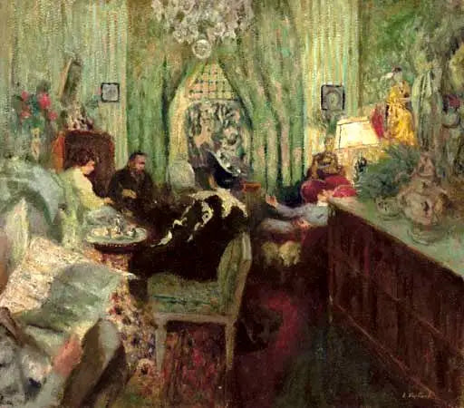 Madame Arons salon - Édouard Vuillard