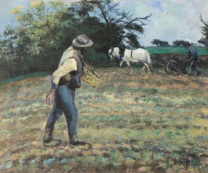 Sædemanden og Plovmanden, Montfoucault - Camille Pissarro