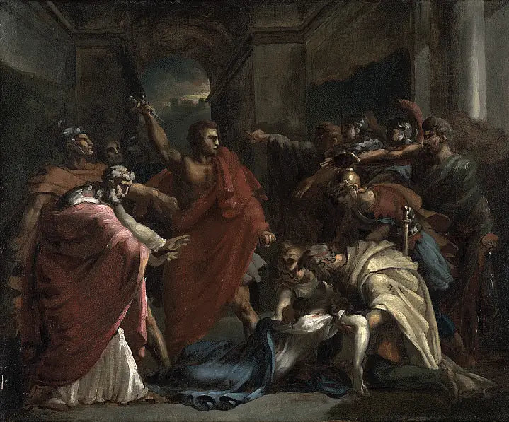 Brutus' edsvoren efter Lucretias død - Théodore Géricault