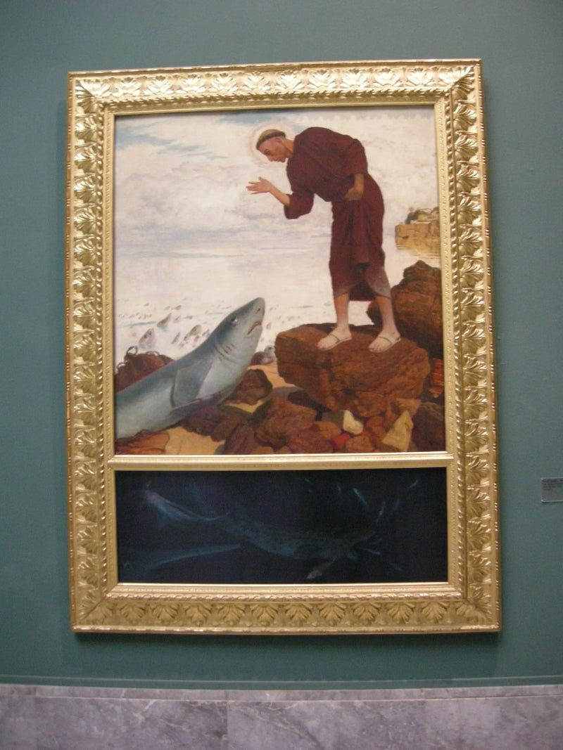 Antoines prædiken - Arnold Böcklin