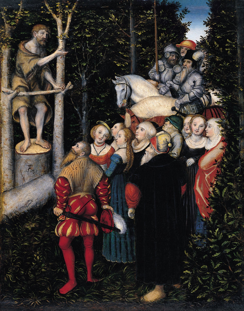 Johannes Døbers prædiken - Lucas Cranach den Ældre