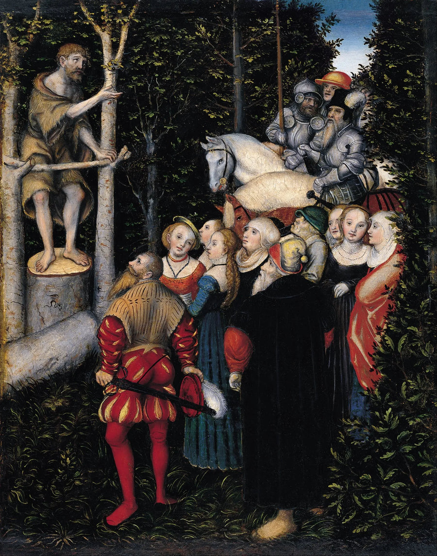 Johannes Døbers prædiken - Lucas Cranach den Ældre
