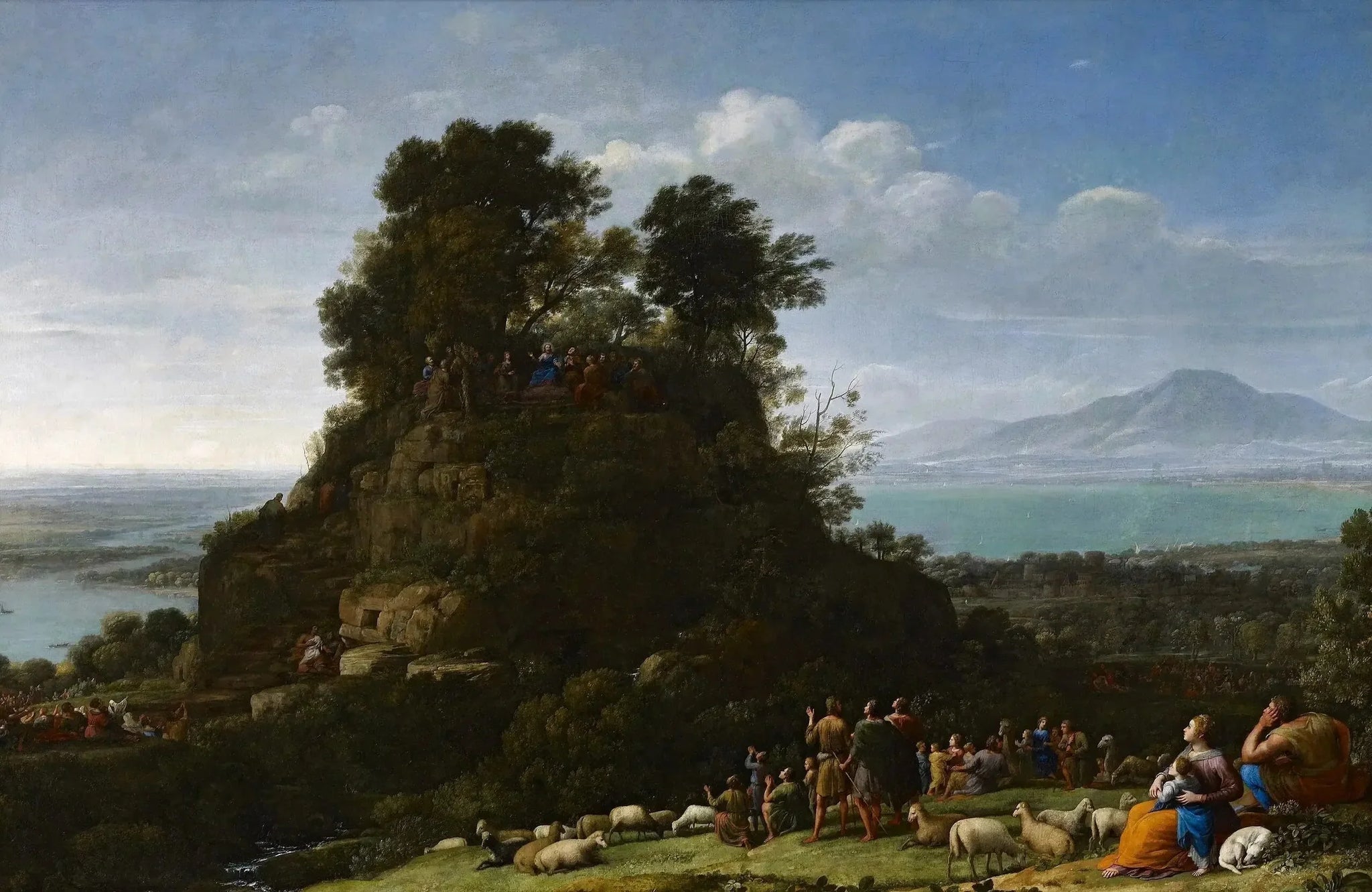 Le Sermon sur la montagne - Claude Lorrain image 1 copie de tableau peinte à la main