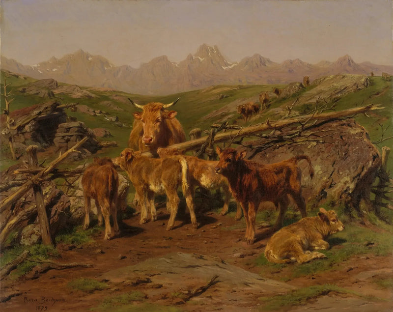 Afvænning af kalve - Rosa Bonheur