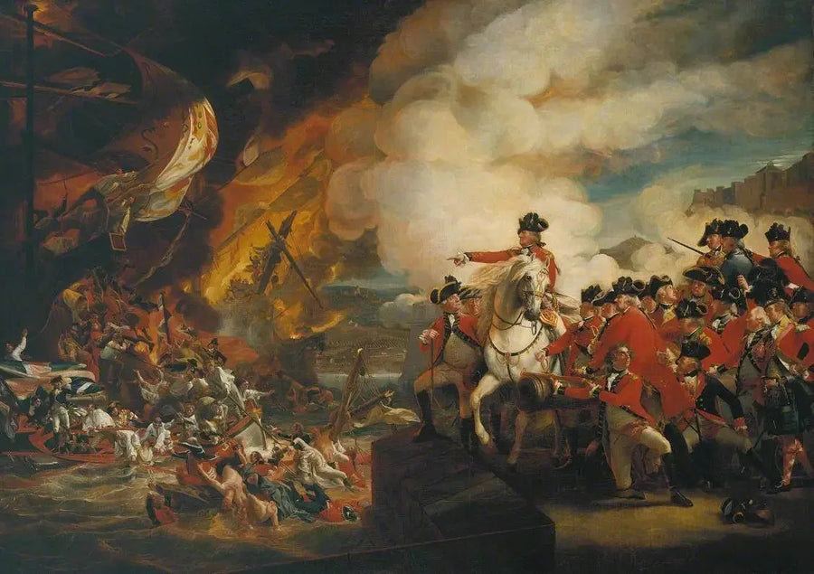 Gibraltar, Sæde og Lindring, 13. september 1782; kopi - John Singleton Copley