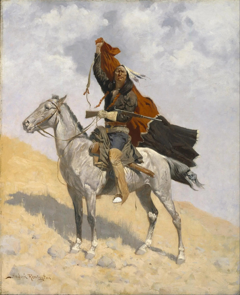 Signalet fra dækningen - Frederic Remington