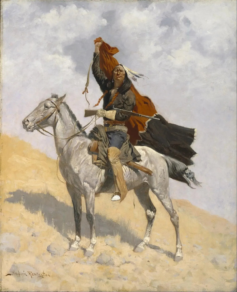 Signalet fra dækningen - Frederic Remington