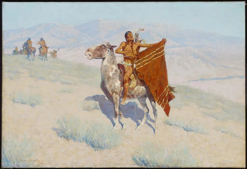 Signalet fra dækningen - Frederic Remington
