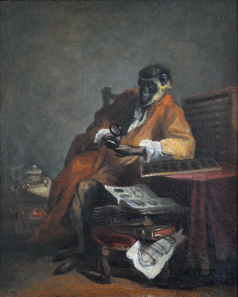 Den Antikke Abe - Jean Siméon Chardin