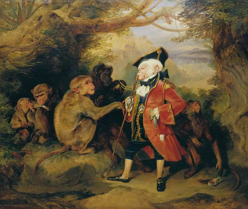 Den rejsende abe - Edwin Henry Landseer