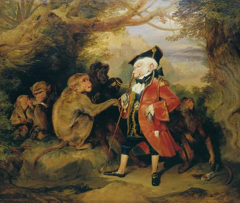 Den rejsende abe - Edwin Henry Landseer