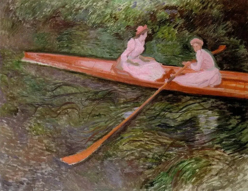 Den lyserøde skiff - Claude Monet