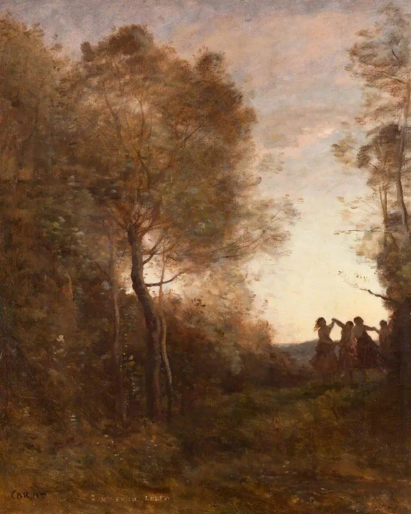 Aften – Nymfens dans - Jean-Baptiste Camille Corot
