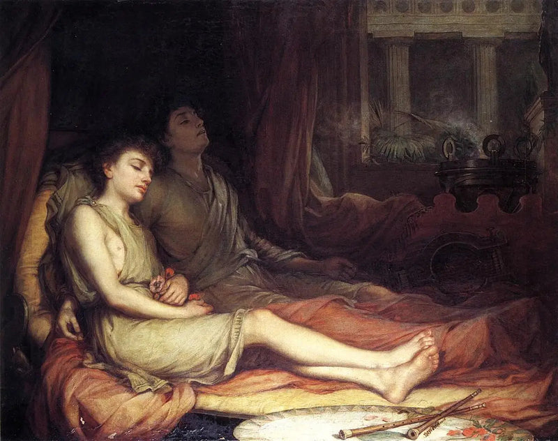 Søvnen og døden af hans halvbror - John William Waterhouse
