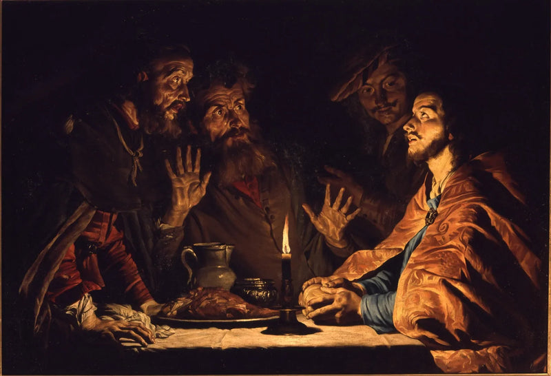 Emmaus-måltidet - Gerrit van Honthorst