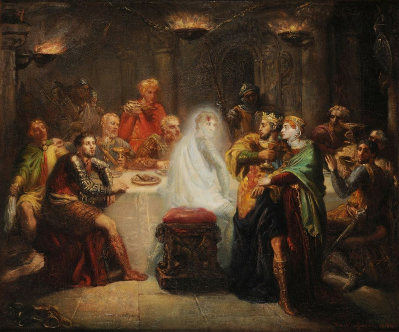 Banquos Spøgelse - Théodore Chassériau