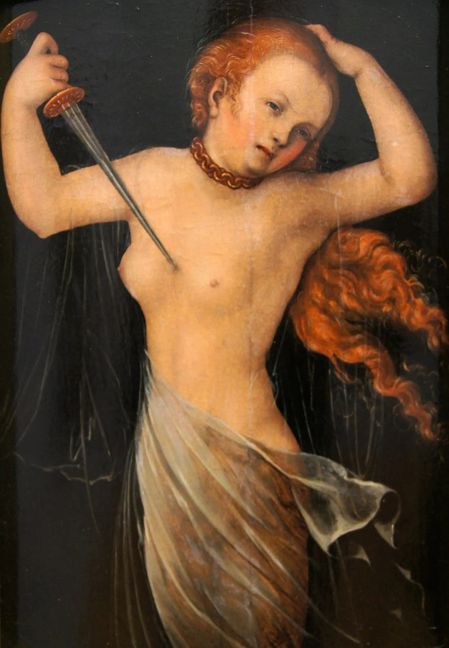 Lucretias Selvmord - Lucas Cranach den Ældre