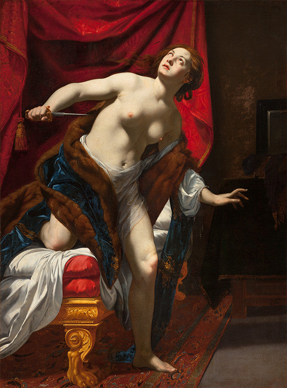 Lucretias Selvmord - Simon Vouet