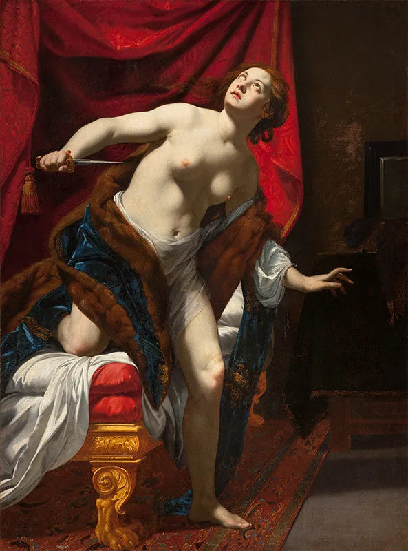 Lucretias Selvmord - Simon Vouet