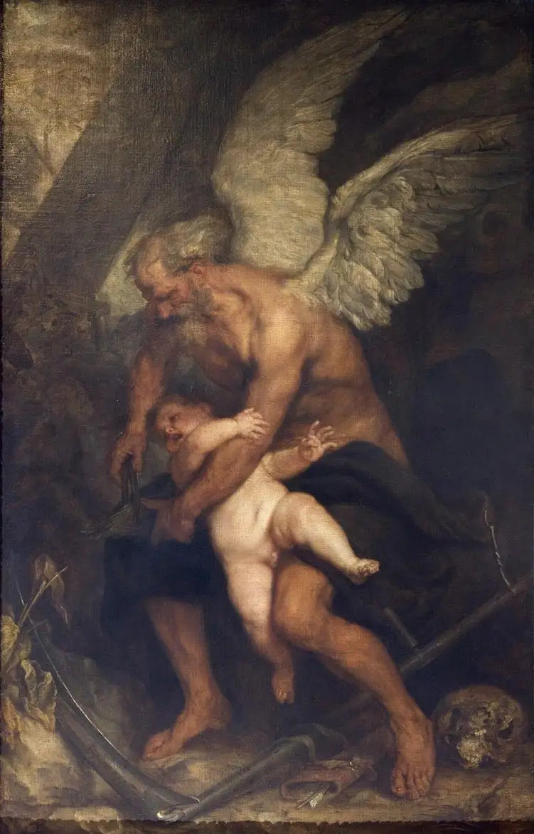 Tiden, der skærer kærlighedens vinger - Antoine van Dyck