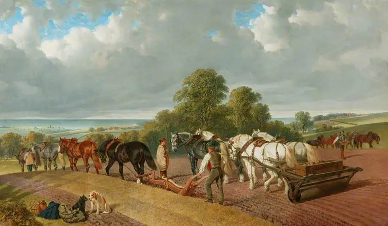 Le temps des semences - John Frederick Herring, Sr. image 1 copie peinte à la main à l’huile