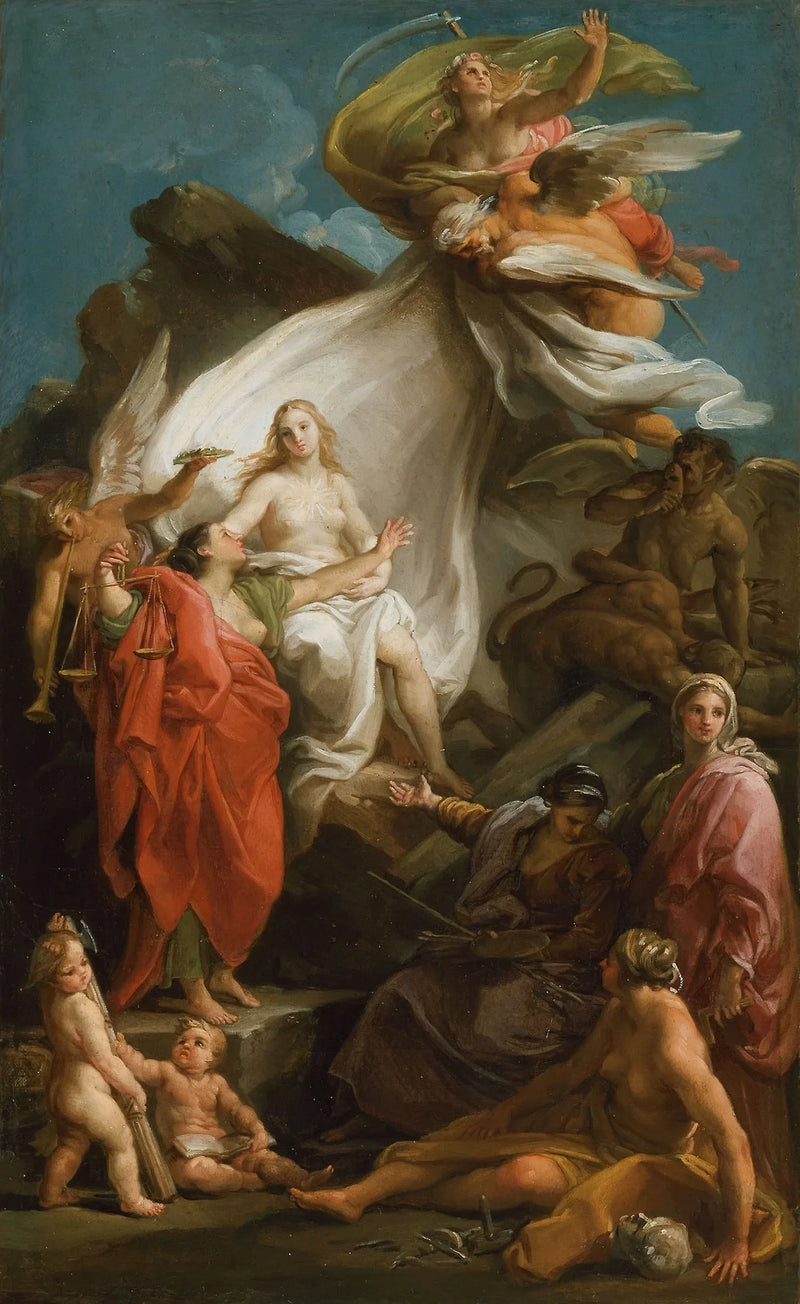 Tiden afslører sandheden - Pompeo Batoni