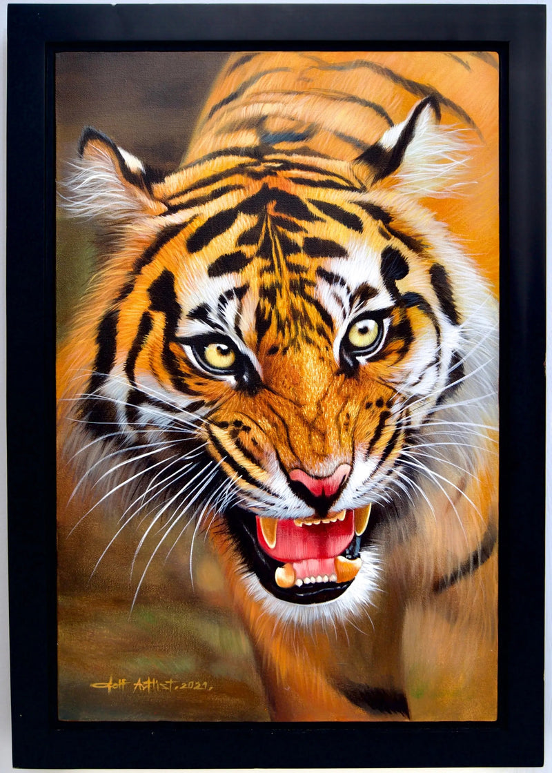 Den beskyttende tiger | 40 x 60 cm
