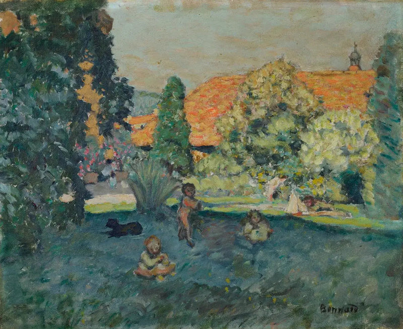 Det lyserøde tag - Pierre Bonnard
